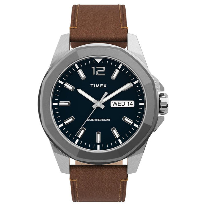 Essex Avenue Day-Date 44mm Leather Band