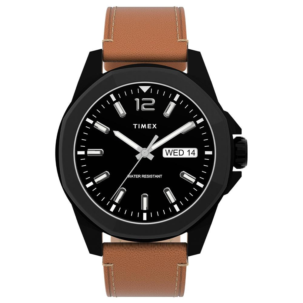 Essex Avenue Day-Date 44mm Leather Band