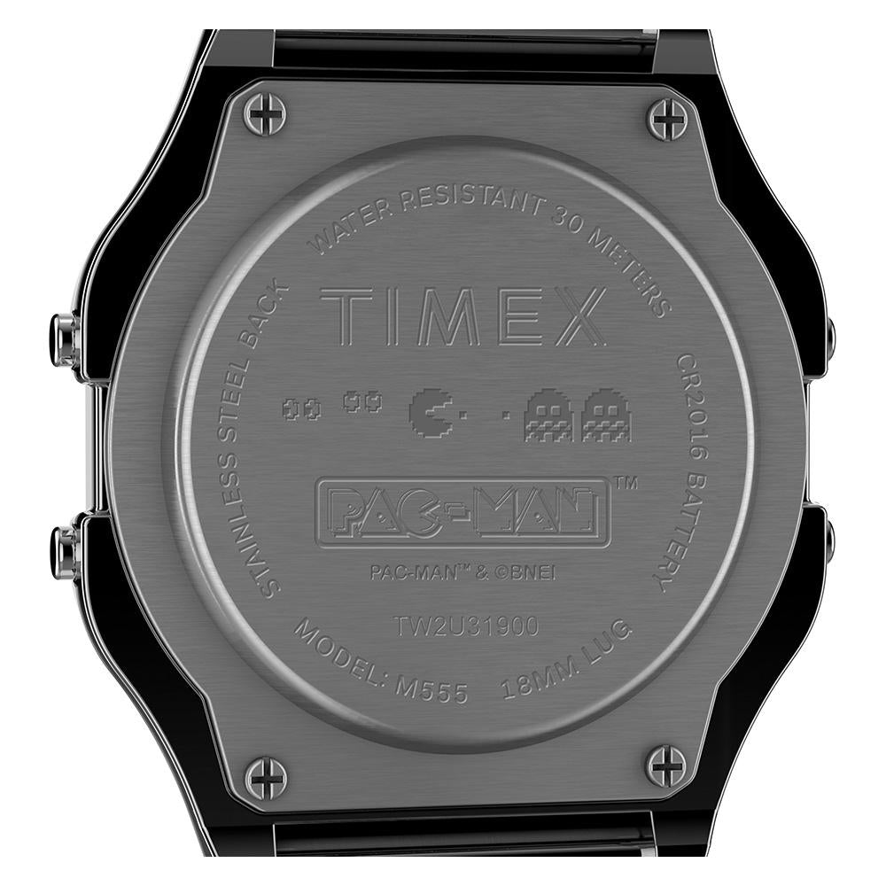 Timex T80 x PAC-MAN™ Digital 34mm Stainless Steel Band