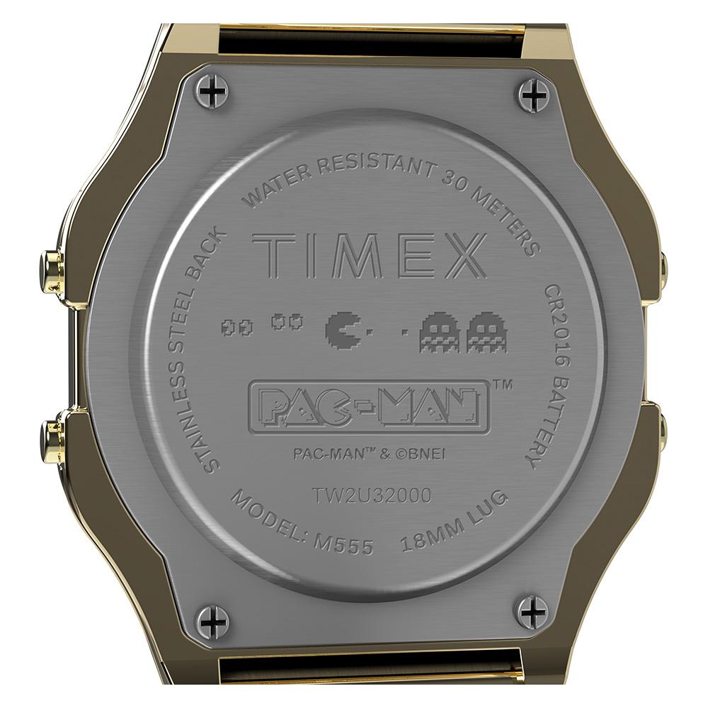 Timex T80 x PAC-MAN™ Digital 34mm Stainless Steel Band