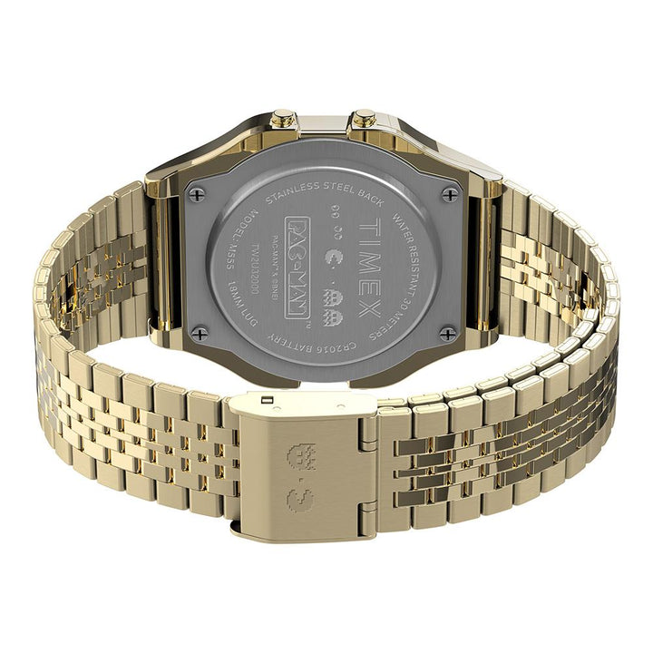 Timex T80 x PAC-MAN™ Digital 34mm Stainless Steel Band