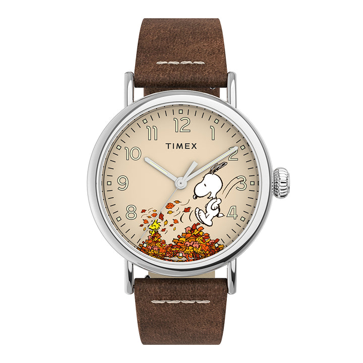 Timex Standard x Peanuts Featuring Snoopy Autumn 3-Hand 40mm Leather Band