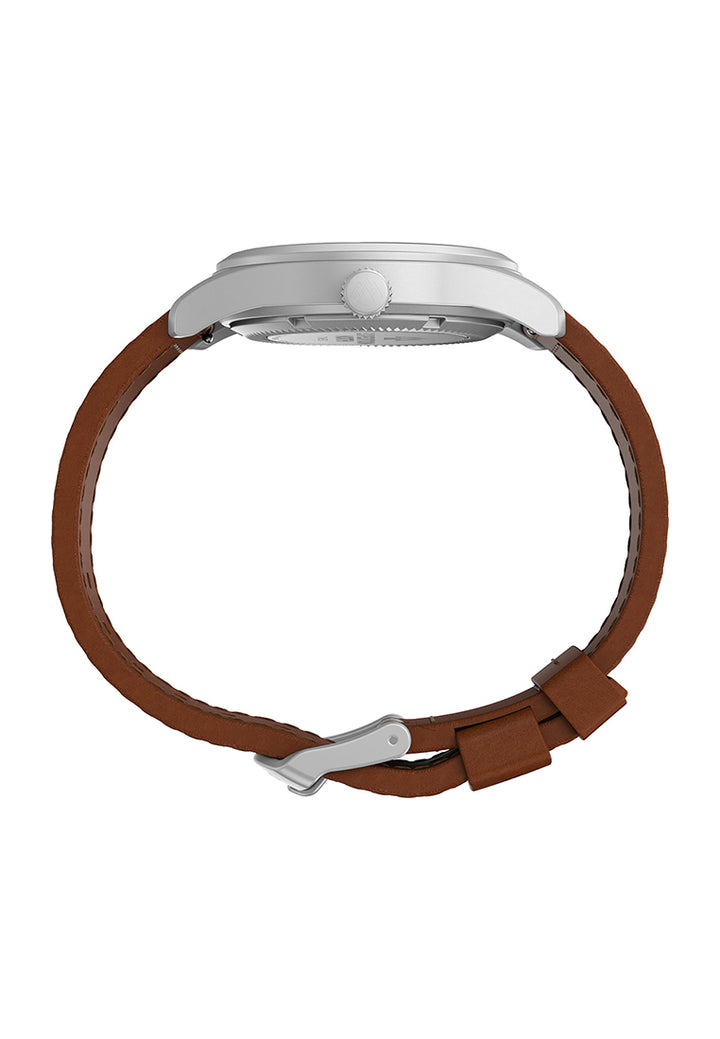 North Field Post Mechanical Hand-wound 38mm Leather Band