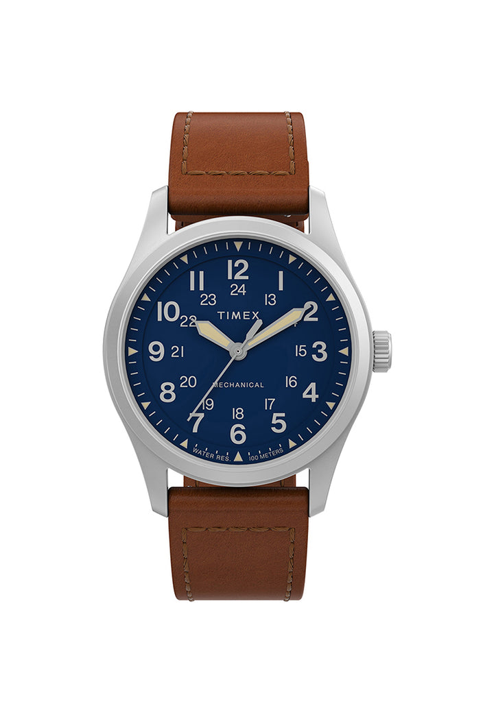 North Field Post Mechanical Hand-wound 38mm Leather Band