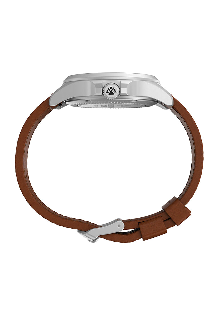 North Field Post 41 3-Hand Solar Powered 41mm Leather Band