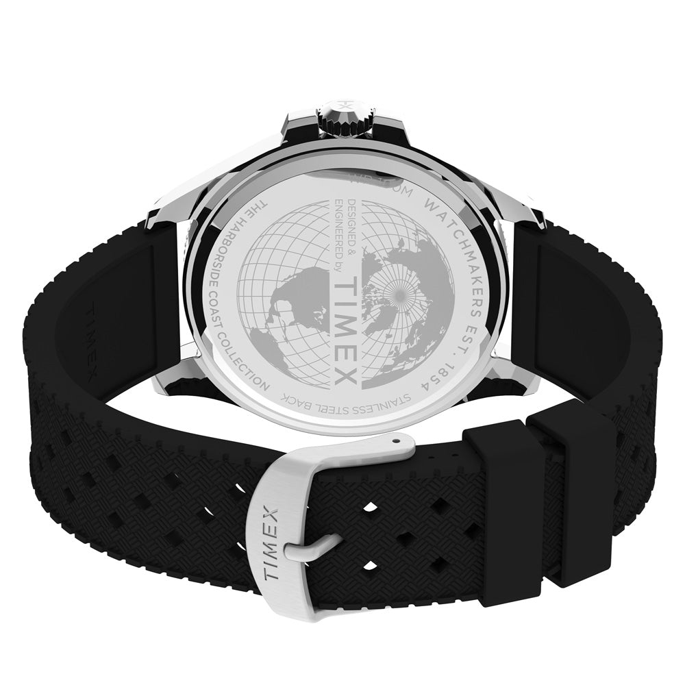 Harborside Coast Date 43mm Rubber Band