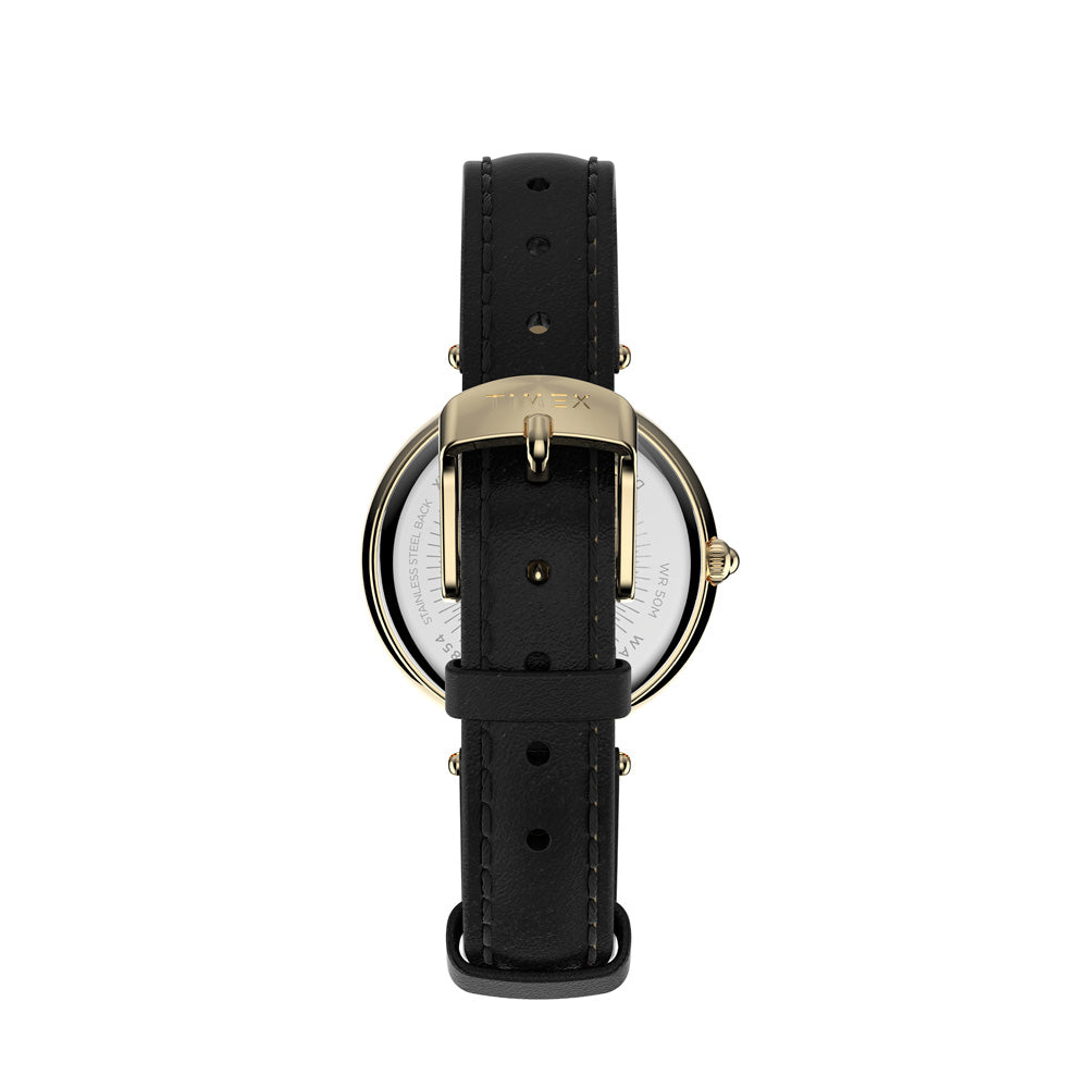 Adorn With Crystals 2-Hand 32mm Leather Band