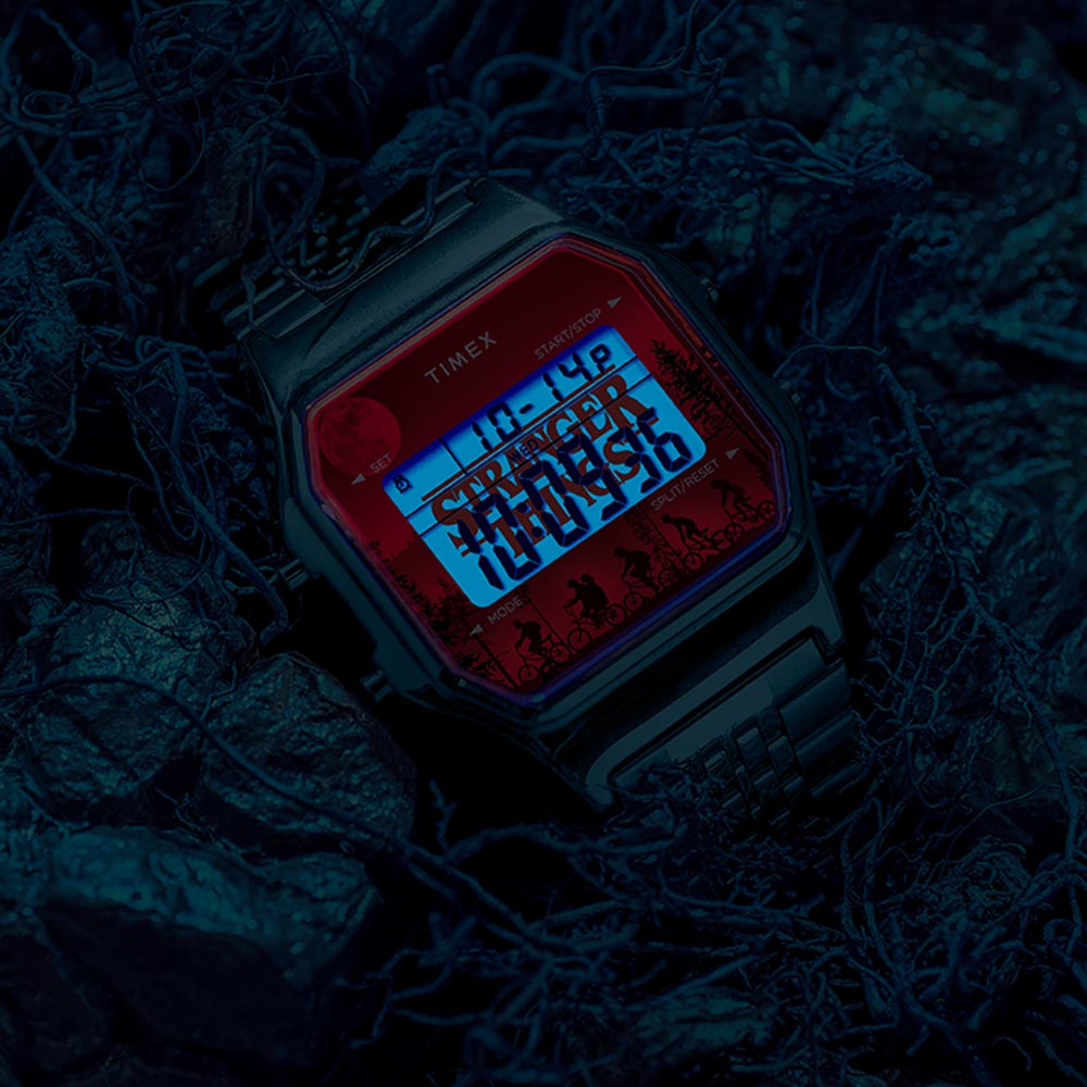 Timex T80 x Stranger Things Digital 34mm Stainless Steel Band