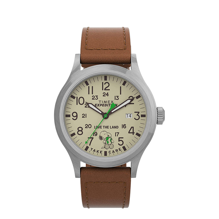 Peanuts Expedition Date 40mm Leather Band