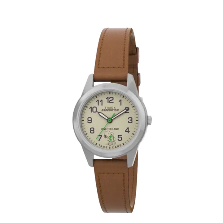 Peanuts Expedition 3-Hand 26mm Leather Band