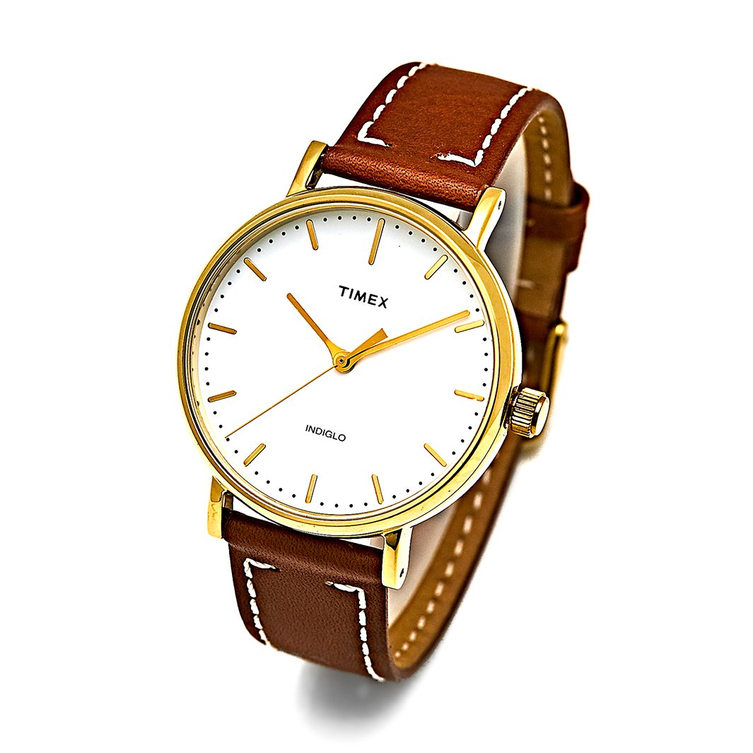 FAIRFIELD 3-Hand 37mm Leather Band