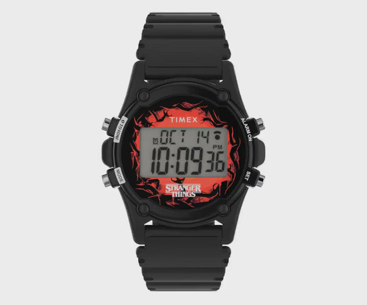 Timex Atlantis x Stranger Things Digital 40mm Resin Band